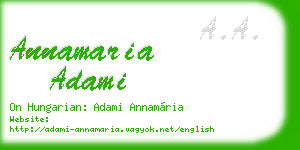annamaria adami business card