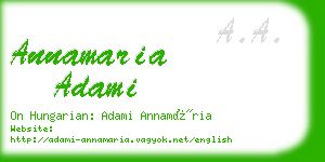 annamaria adami business card